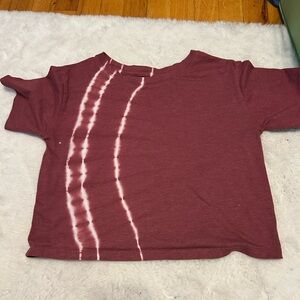 Art Class Maroon Tie-Dye Tee